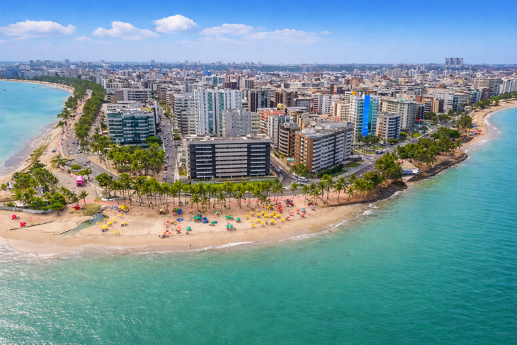 Vista aérea da cidade de Maceió