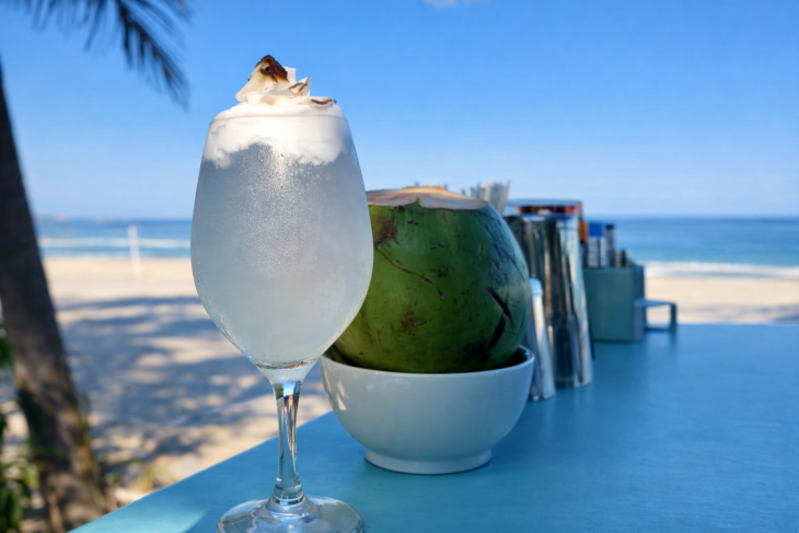 Água de coco e drinks