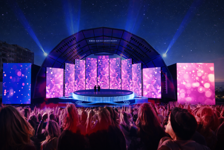 Palco para mega show na Praia de Copacabana