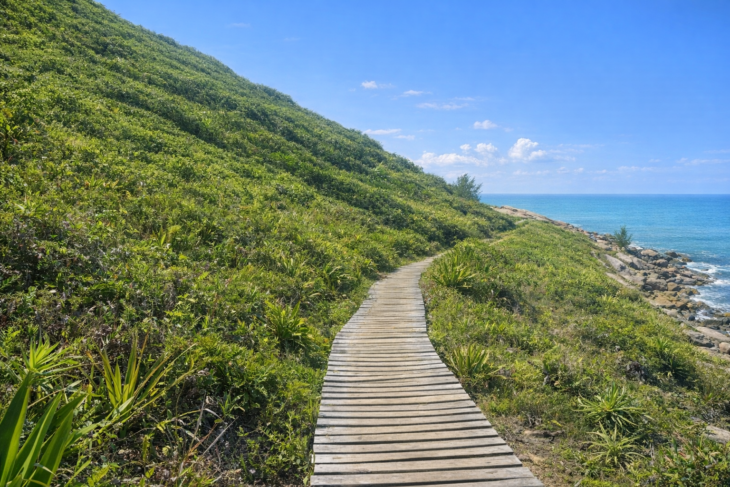 Trilhas e Natureza na Praia do Rosa