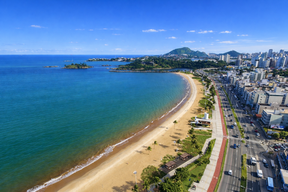 Vista aérea da Praia de Camburi