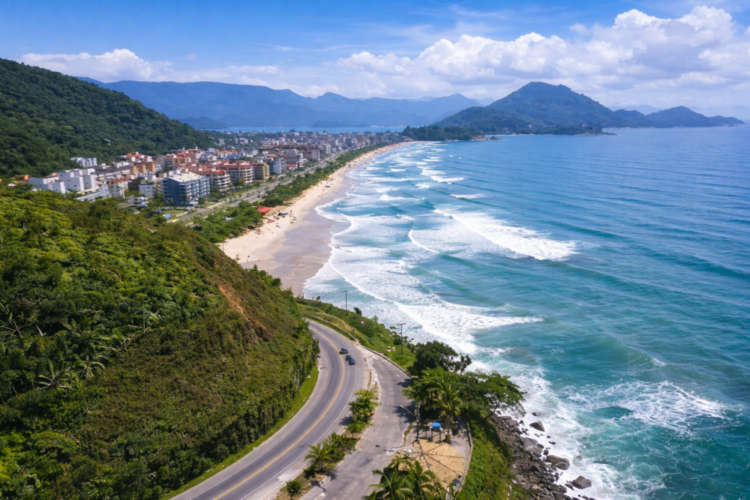 Vista aérea de Ubatuba