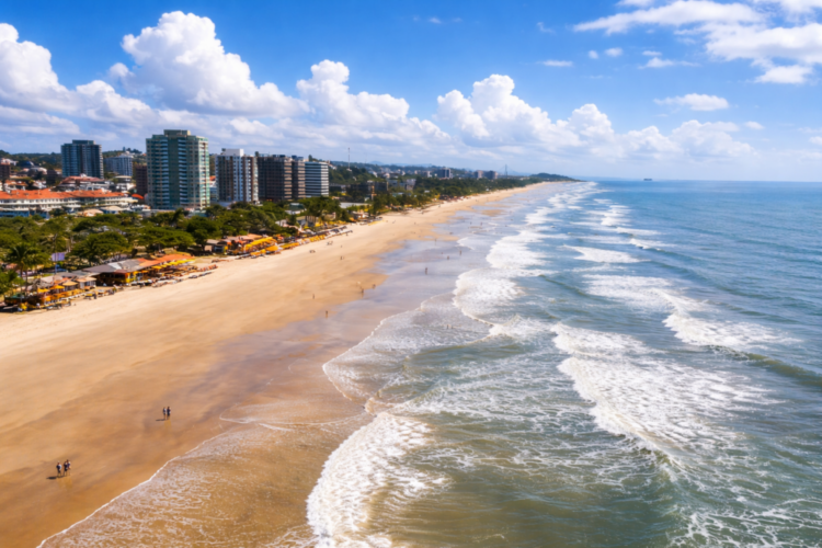 Vista panorâmica da Praia dos Milionários