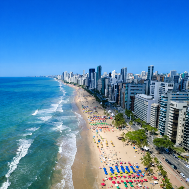 Praia de Boa Viagem em Recife - Um Paraíso Urbano no Coração do Nordeste