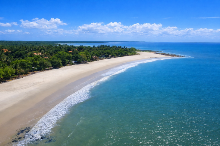 Praia na região Norte do Brasil
