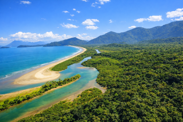 Rio Picinguaba e o encontro com o mar